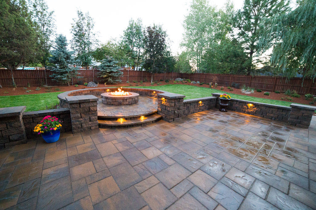 South East Bend backyard landscape renovation — after